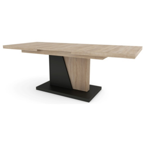 NOIR dub sonoma / černý, rozkládací, konferenční stůl, stolek