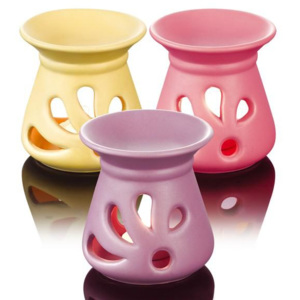 Keramická aroma lampa žlutá růžová nebo fialová