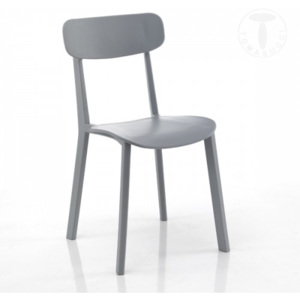 Židle MARA GREY TOMASUCCI (barva - šedá, polypropylen)