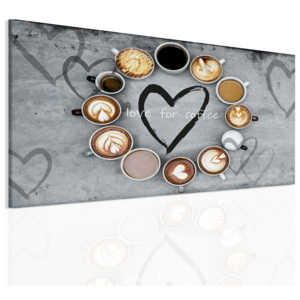 Obraz různé druhy káv (100x60 cm) - InSmile ®