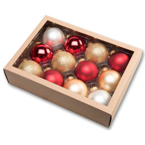 | Vánoční koule 6,5 cm - tradiční set | 18000400