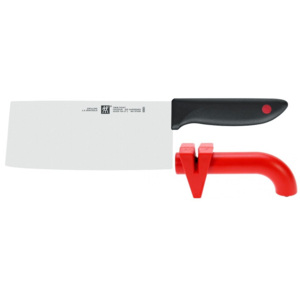 Set Zwilling Solingen TWIN® Point sekáček, 180 mm + Brousek na nože (nerez, brousek červený)
