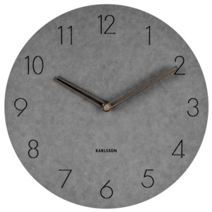 Nástěnné hodiny Dura 29 cm Karlsson (Barva - šedé)