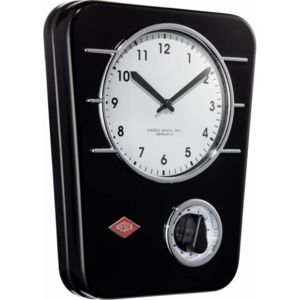 Kuchyňské hodiny s minutkou Wesco (barva-černá)