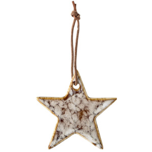 Keramická vánoční ozdoba Star
