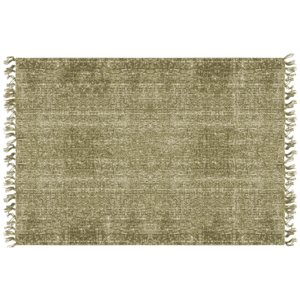 Bavlněný zelený koberec Washed, Vemzu