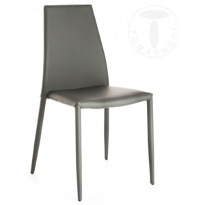Židle LION GRAY TOMASUCCI (barva -šedá syntetická kůže)