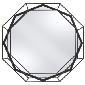 Zrcadlo s černým rámem Linea, Vemzu