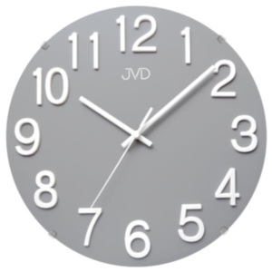Designové nástěnné hodiny JVD HT98.6 šedé