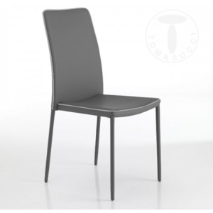 Židle KABLE GREY TOMASUCCI (barva - šedá syntetická kůže)