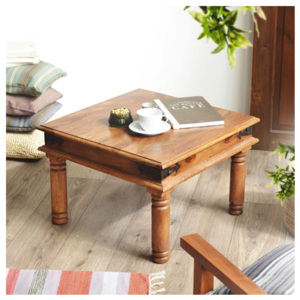 Konferenční stolek Colombo 45x45x40 z indického masivu palisandr, Natural