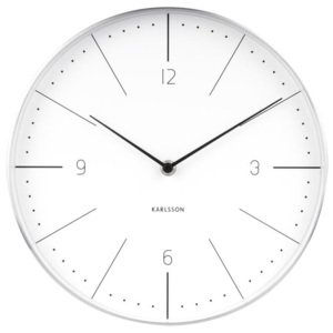 Nástěnné hodiny Normann 27,5 cm Karlsson (Barva - bílá)
