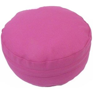 S radostí - vlastní výroba Stylový pohankový sedák jednobarevný - růžový Velikost: ∅30 x v25 cm