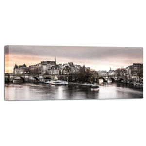 Obraz na plátně - Ulička v Paříži 60x150 cm