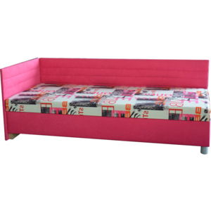 Jednolůžková postel (válenda) 90 cm Etile 2 (se 7-zónovou matrací lux) (L)