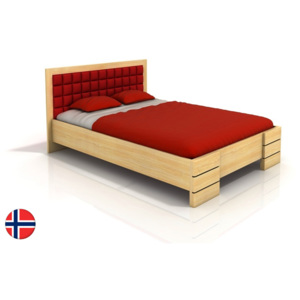 Manželská postel 180 cm Naturlig Storhamar High (borovice) (s roštem)