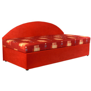 Jednolůžková postel (válenda) 90 cm Kavy (s molitanovou matrací) (P)