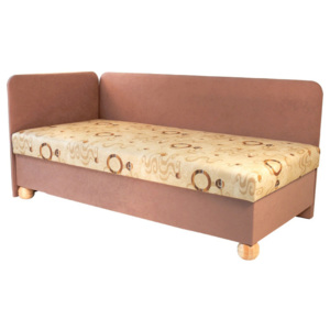 Jednolůžková postel (válenda) 80 cm Siba (se sendvičovou matrací) (L)