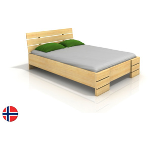 Manželská postel 200 cm Naturlig Lorenskog High BC (borovice) (s roštem)