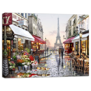 Obraz na plátně - Ulička v Paříži 3 113x85 cm