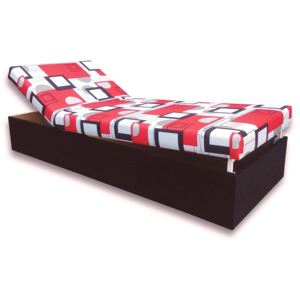 Jednolůžková postel (válenda) 90 cm Darina (Černá 39 + Otawa 1)