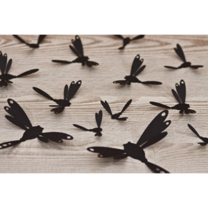 InterioArt Samolepící vážky (černá)