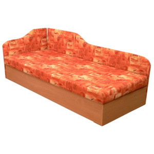 Jednolůžková postel (válenda) 80 cm Edo 4/2 (s pružinovou matrací) (L)
