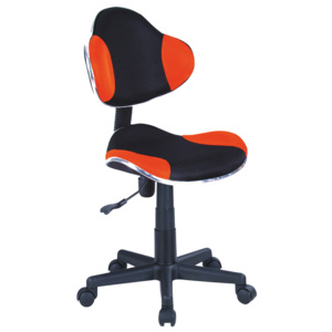 Detská židle Q-G2 látka, oranžovo-černá