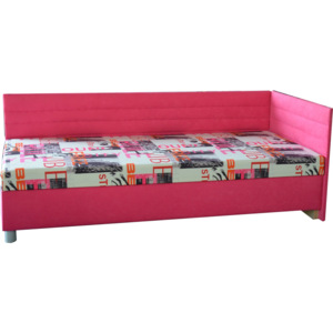Jednolůžková postel (válenda) 90 cm Etile 2 (s pružinovou matrací) (P)