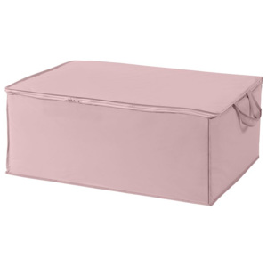 Úložný box na peřinu a textil Compactor Peva 50 x 70 x 30 cm, růžový (Antique)