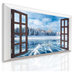 Obraz zamrzlé jezero (90x60 cm) - InSmile ®