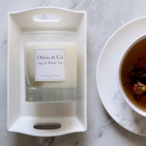 Vonná svíčka Sage & White tea velká