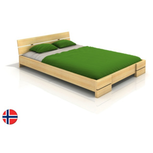Manželská postel 180 cm Naturlig Lorenskog (borovice) (s roštem)