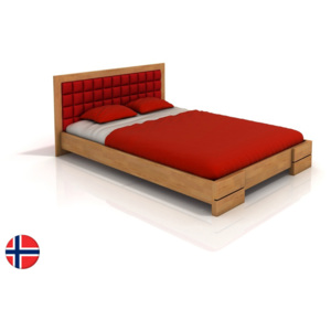 Manželská postel 160 cm Naturlig Storhamar (buk) (s roštem)