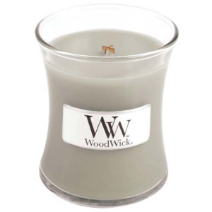 WoodWick - vonná svíčka Fireside (Oheň v krbu) 85g (Přirozená vůně jantaru, vetiveru a pižma zachycující večer v útulném domově při sálajícím ohni v krbu.)
