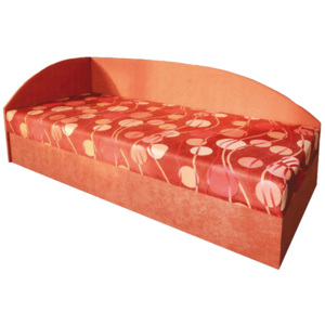 Jednolůžková postel (válenda) 80 cm Marta (s pružinovou matrací) (L)
