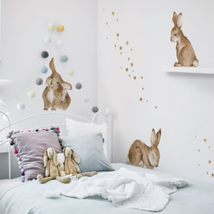 Dekorace na zeď DEKORNIK Happy rabbits Varianta: a