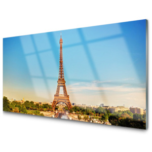 Skleněný obraz Eiffelová Věž Paříž