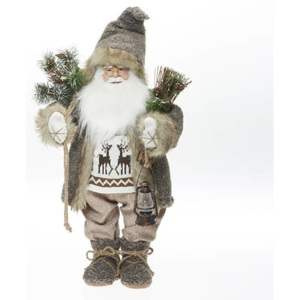 Santa Claus svítící s větvičkou 62cm - IntArt