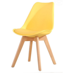 Jídelní židle Cross (žlutá)