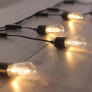 Světelný řetěz s podlouhlými žárovkami 10 LED 8m