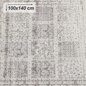 Vintage koberec, šedý, 100x140, Elrond