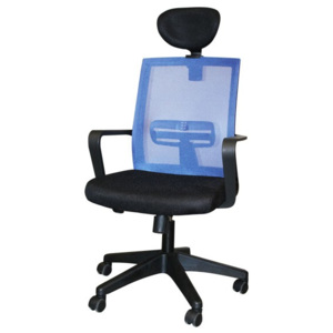 Kancelářská židle na kolečkách ZK78 – s područkami, podhlavníkem a bederní opěrou