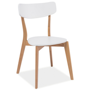 Jídelní židle Mosso (dub + bílá)