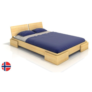 Manželská postel 180 cm Naturlig Jordbaer (borovice) (s roštem)