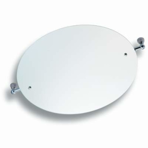 Novaservis Zrcadlo s výklopným držákem, kulaté 500mm, satino, 6313,9