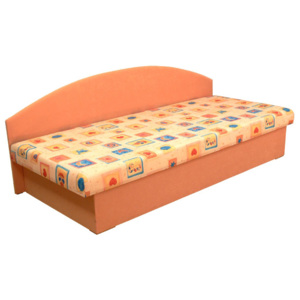 Jednolůžková postel (válenda) 80 cm Edo 3 (s pružinovou matrací)