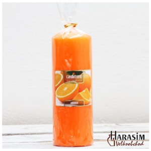 Harasim Svíčka válec Orange 16,5 cm