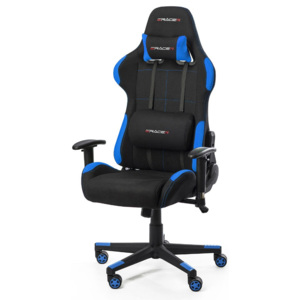 Herní židle k PC Eracer F02 s područkami černá-modrá