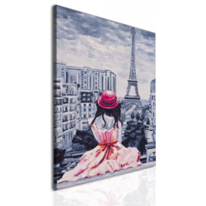 Obraz dívka v Paříži (45x60 cm)